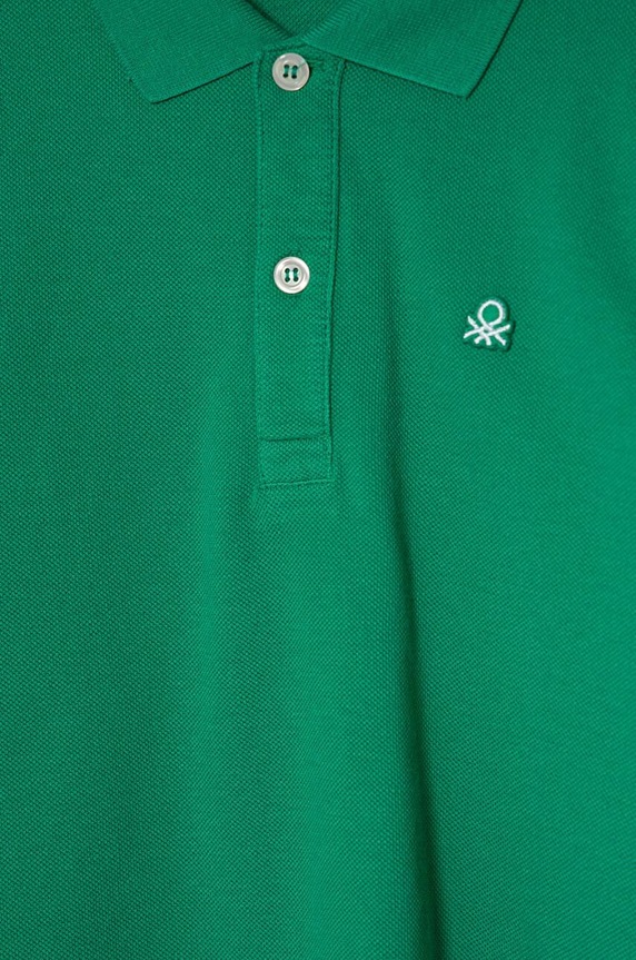 Băieți United Colors of Benetton longsleeve din bumbac pentru copii 3089G3009.P.Repro.9BYH verde