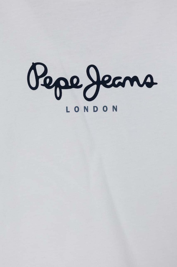 Chlapec Detská bavlnená košeľa s dlhým rukávom Pepe Jeans NEW HERMAN PB503919 biela