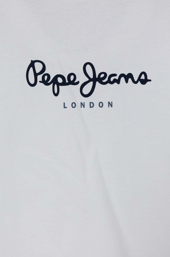 Chlapec Detská bavlnená košeľa s dlhým rukávom Pepe Jeans NEW HERMAN PB503919 biela