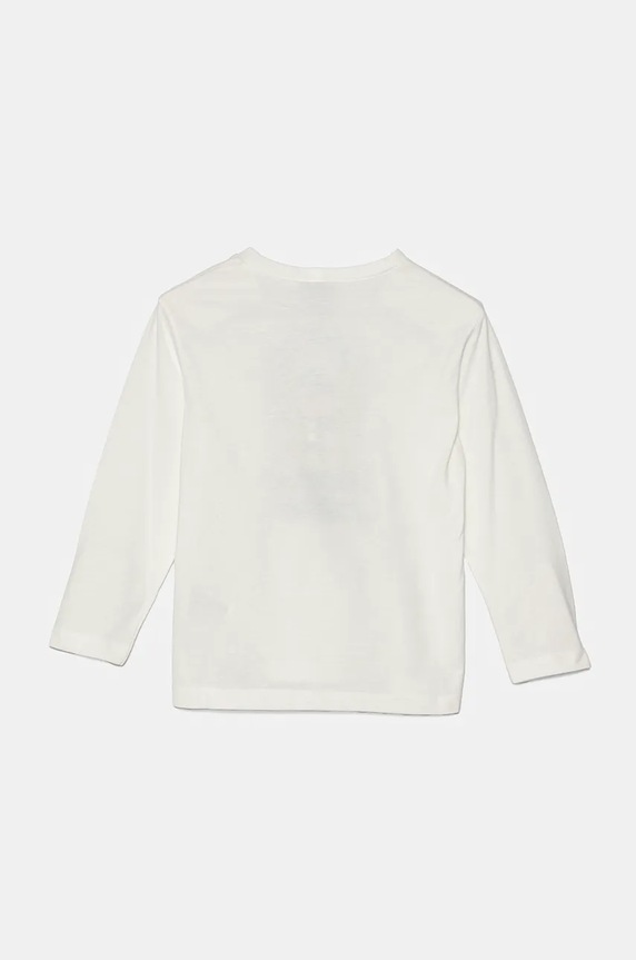 Detská bavlnená košeľa s dlhým rukávom United Colors of Benetton 3ATNG10H9.P.Seasonal biela AW24