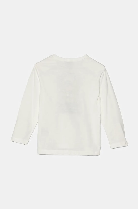 Detská bavlnená košeľa s dlhým rukávom United Colors of Benetton 3ATNG10H9.P.Seasonal biela AW24