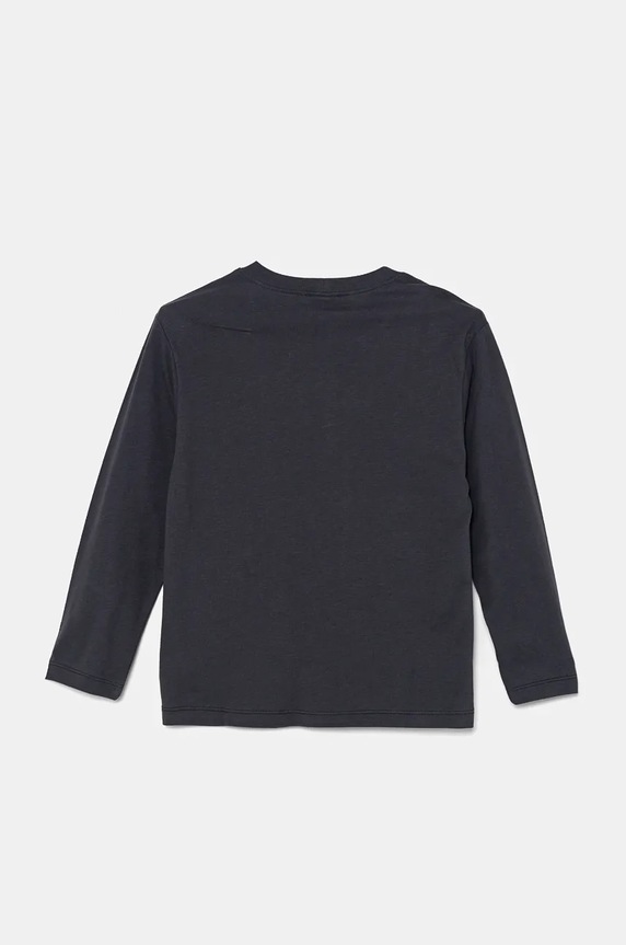 Βαμβακερή μπλούζα με μακριά μανίκια United Colors of Benetton 3ATNG10G7.P.Seasonal γκρί AW24