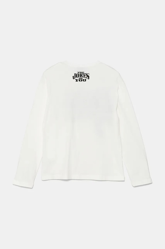 United Colors of Benetton longsleeve bawełniany dziecięcy 3ATNC10MG.G.Seasonal biały AW24