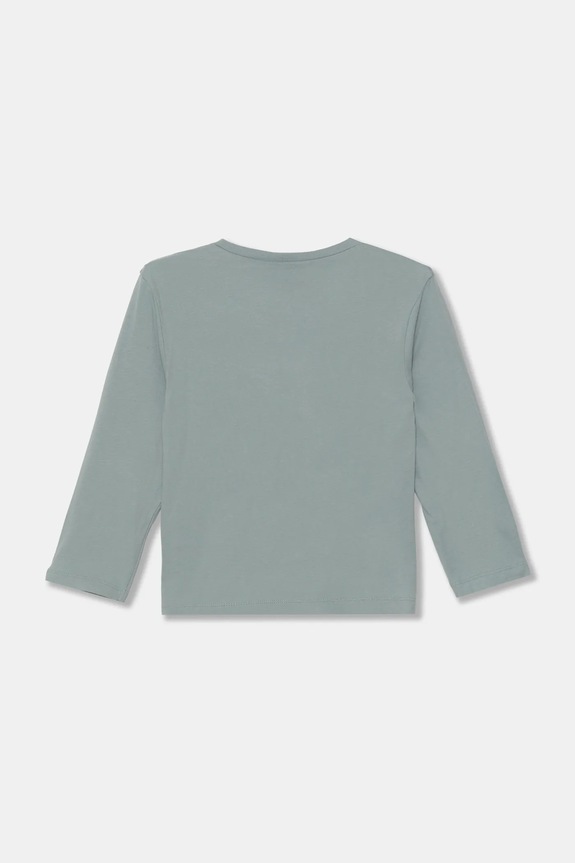 Detská bavlnená košeľa s dlhým rukávom United Colors of Benetton 3VR5G10J9.P.Seasonal sivá AW24