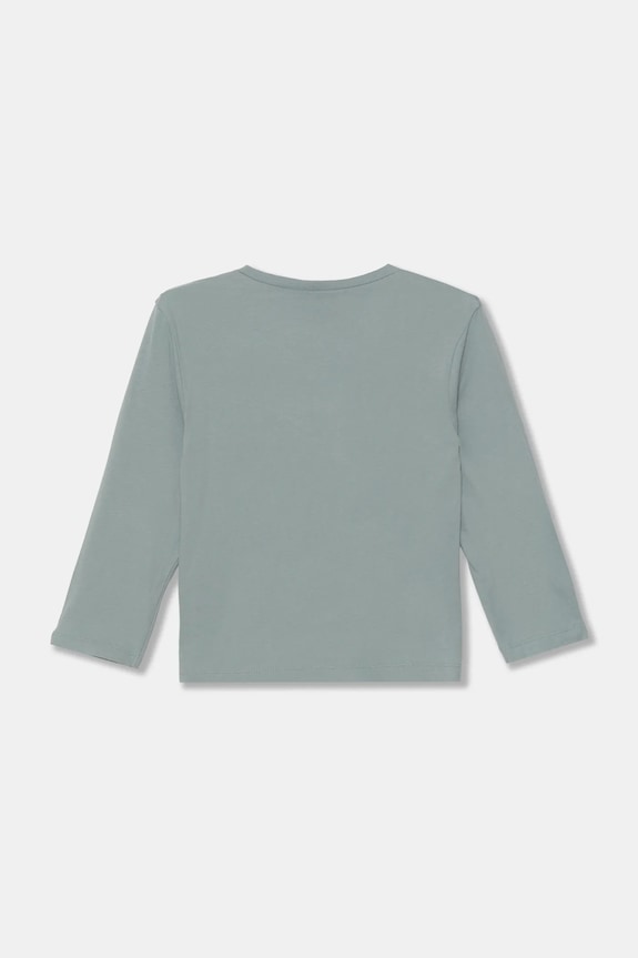 Detská bavlnená košeľa s dlhým rukávom United Colors of Benetton 3VR5G10J9.P.Seasonal sivá AW24
