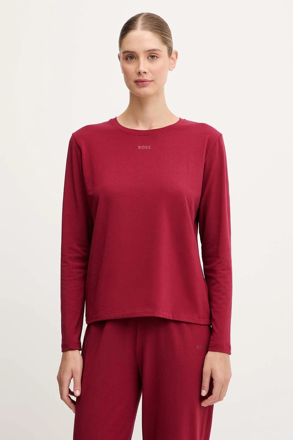 BOSS longsleeve lounge CI_LS-Shirt uni burgundia 50510326