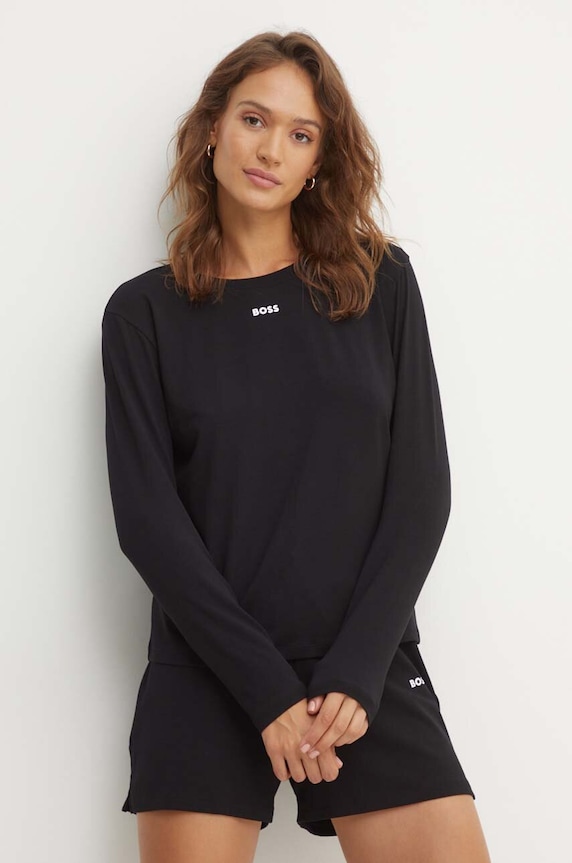 BOSS longsleeve lounge CI_LS-Shirt semplice nero 50510326