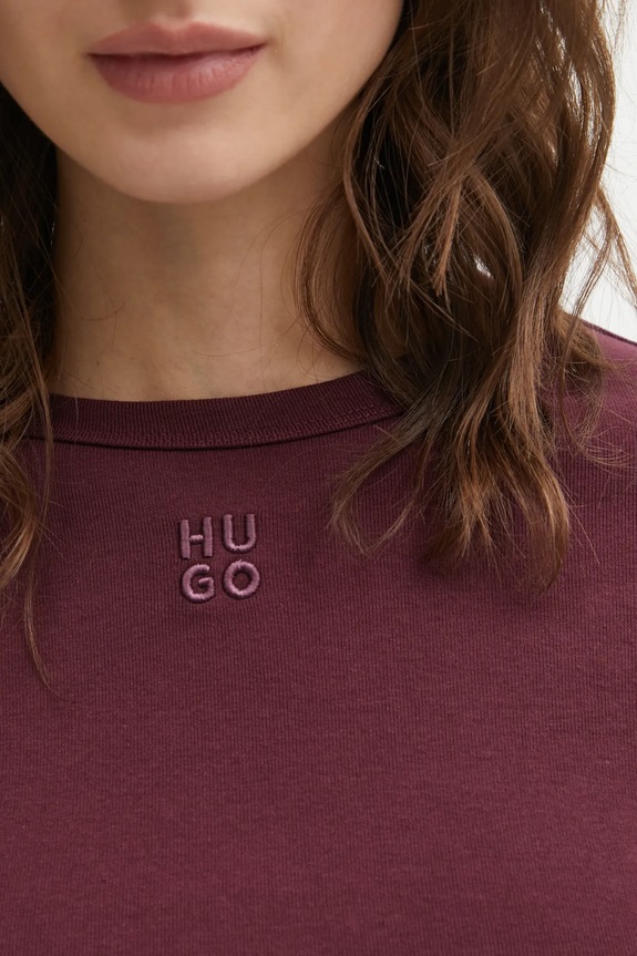 HUGO longsleeve Dafilomena_3 50518378 violet