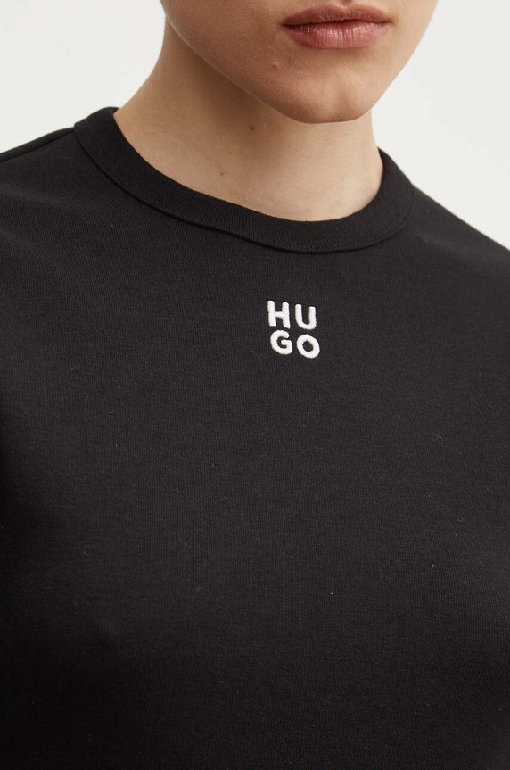 HUGO longsleeve Dafilomena_3 50518378 negru