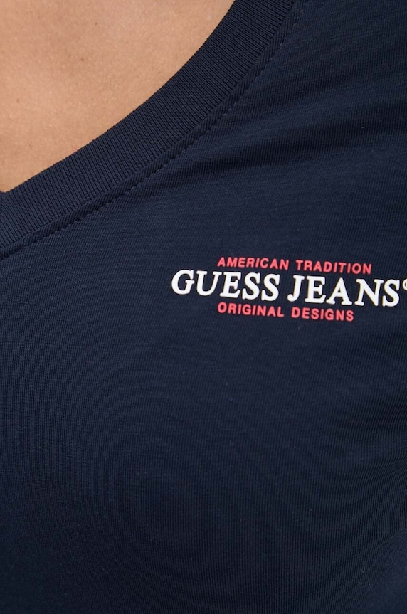 Guess Jeans hosszú ujjú W4YI21.J1314 sötétkék