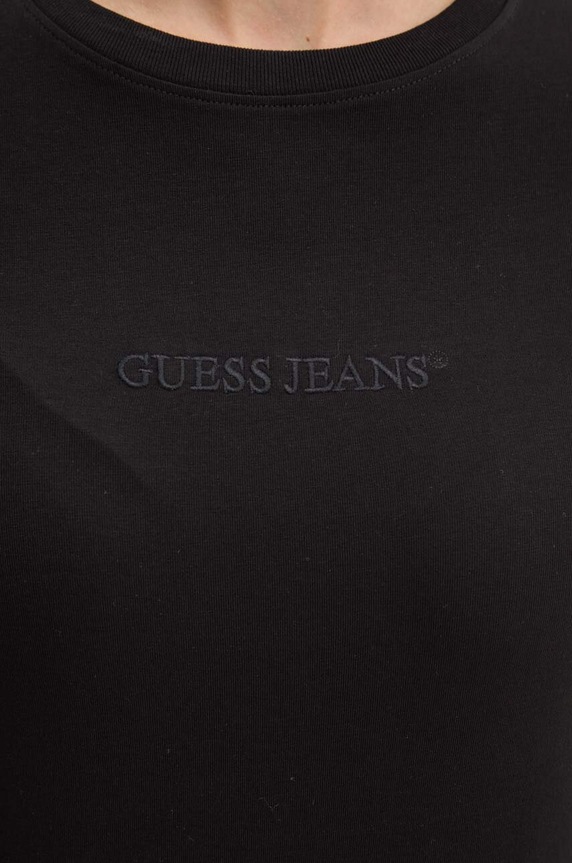 Tričko s dlhým rukávom Guess Jeans W4YI22.J1314 čierna