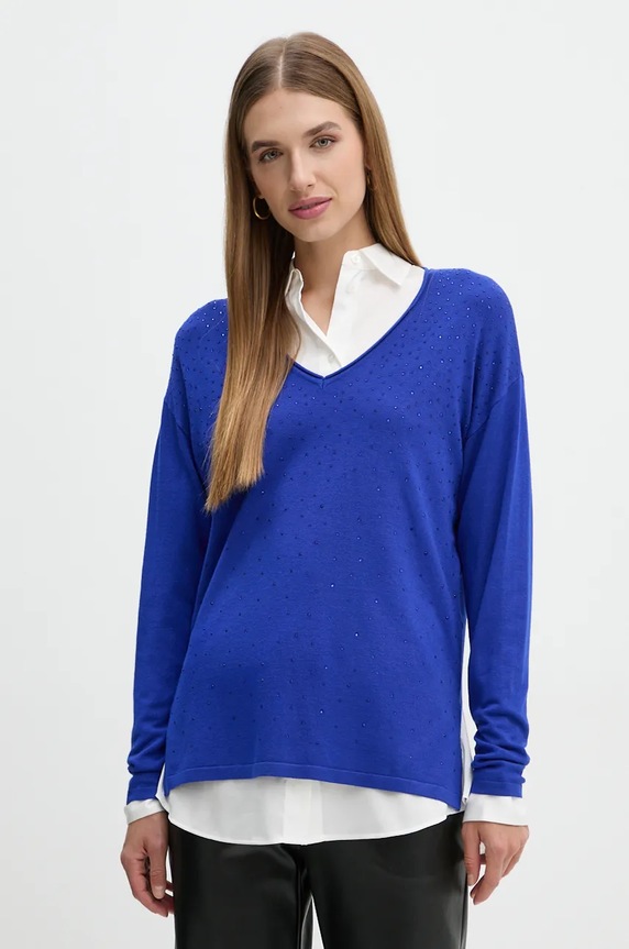 Joseph Ribkoff pulover subtiri bleumarin 244923