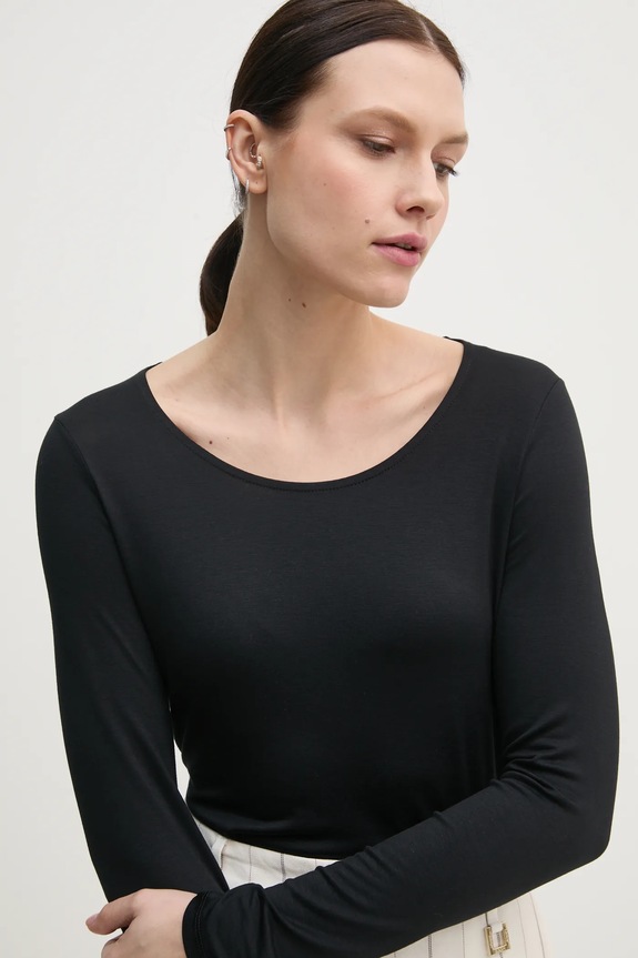 Ρούχα Μπλουζάκι United Colors of Benetton 3Z12D1080 μαύρο