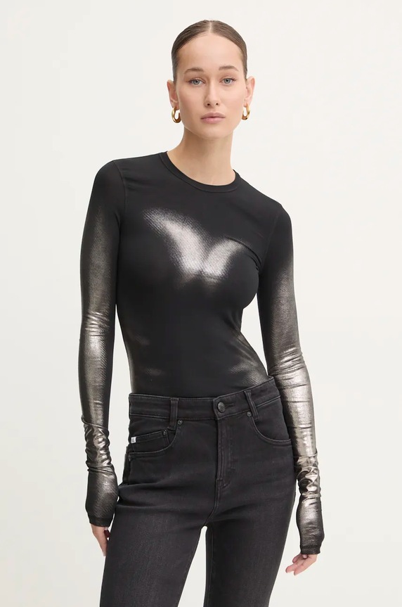 Diesel longsleeve T-ILON wzorzyste czarny A15251.0WFBW