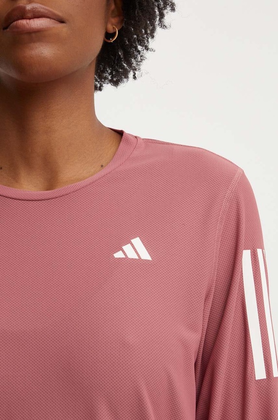 Majica dugih rukava za trčanje adidas Performance Own The Run Base IM5405 roza