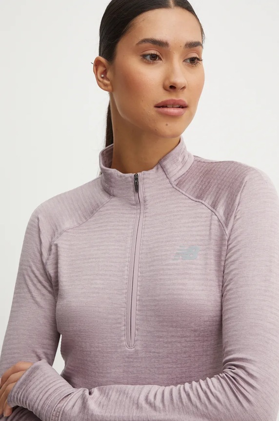Joggingová mikina New Balance Athletics Heat Grid růžová WT43200IWH