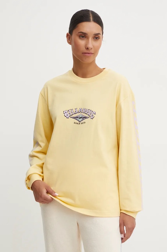 Majica kratkih rukava Billabong Since 73 print zlatna EBJZT00350