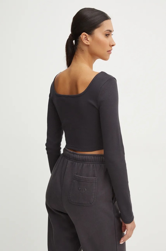 Odzież Roxy longsleeve Pretty Please ERJKT04211 szary