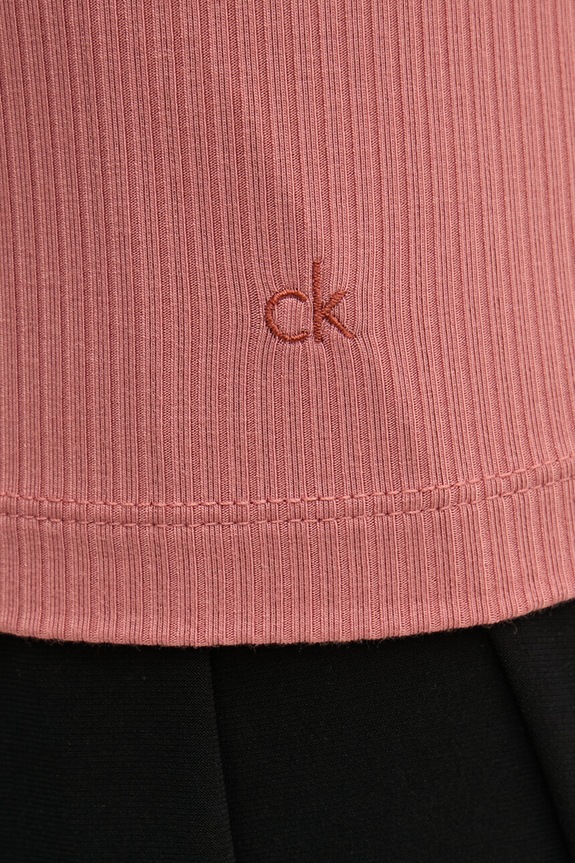 Tričko s dlouhým rukávem Calvin Klein K20K207747 růžová