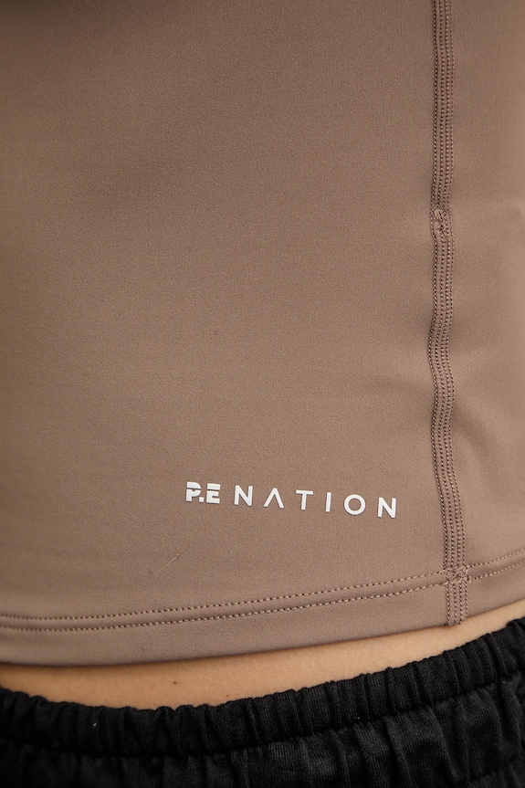 P.E Nation tricou cu mânecă lungă de damă Foundation 243L265 maro