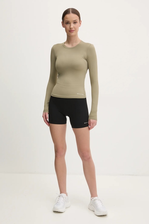 P.E Nation longsleeve pentru femei Foundation 243L265 verde SS26