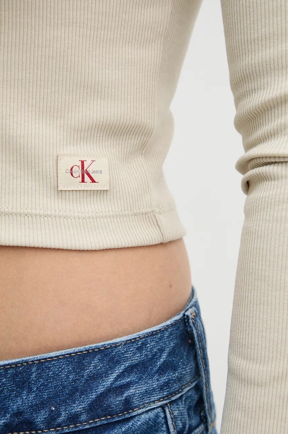 Tričko Calvin Klein Jeans J20J224196 zelená