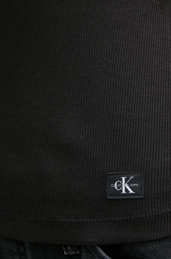 Блуза с дълги ръкави Calvin Klein Jeans J20J224197 черен