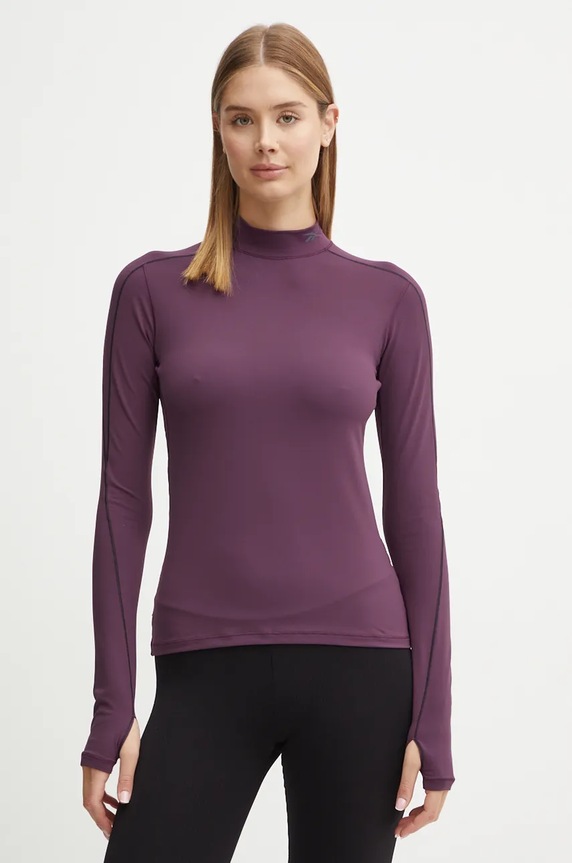 Reebok longsleeve trekking slim violetto 100205683