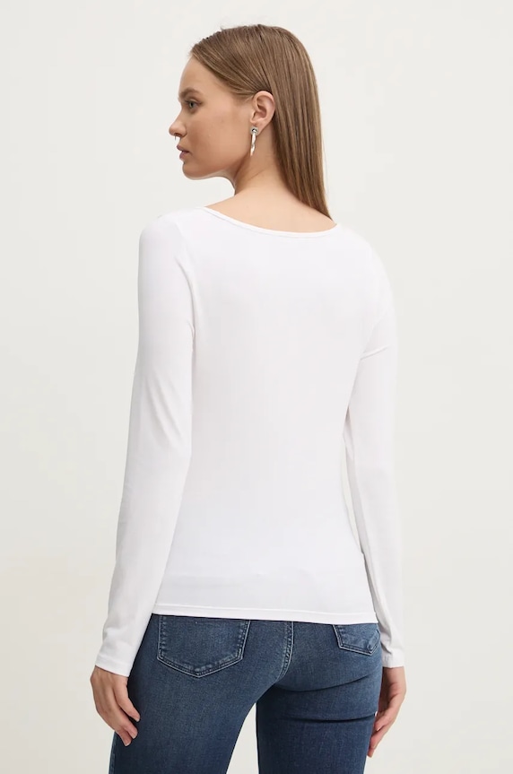 Дрехи Блуза с дълги ръкави Tommy Jeans DW0DW18791 бял