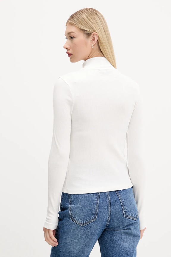 Odzież Tommy Jeans longsleeve DW0DW19830 biały