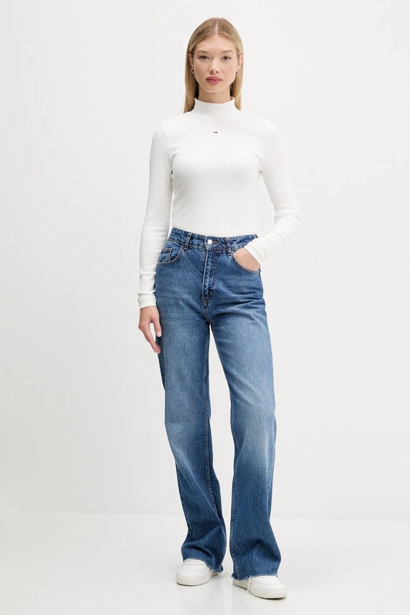 Tommy Jeans longsleeve DW0DW19830 biały
