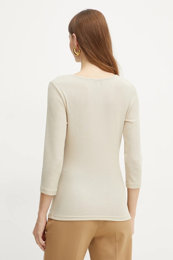 Abbigliamento Morgan camicia a maniche lunghe TIWI TIWI beige