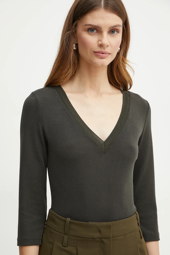 Morgan camicia a maniche lunghe TIWI verde TIWI