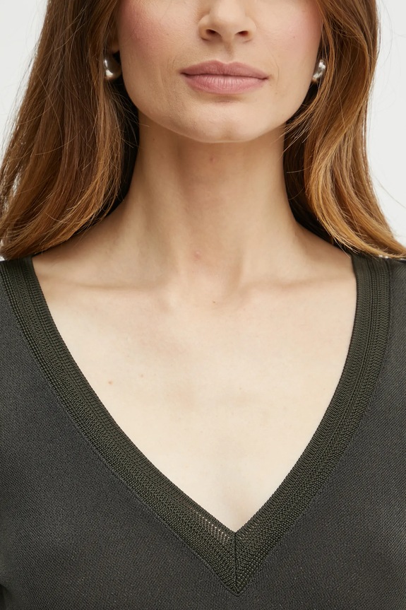 Morgan camicia a maniche lunghe TIWI TIWI verde