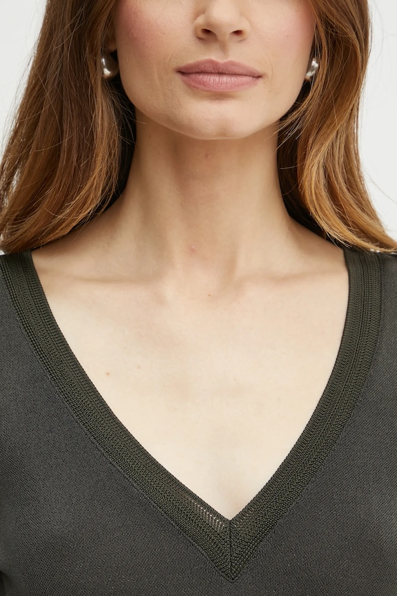 Morgan camicia a maniche lunghe TIWI TIWI verde