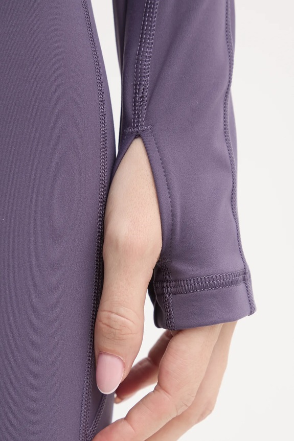 Tréningové tričko s dlhým rukávom adidas by Stella McCartney TrueStrenght IW6370 fialová