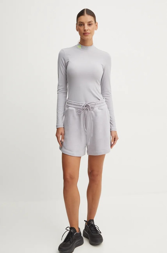 Majica dugih rukava adidas by Stella McCartney IW9908 ljubičasta AW24