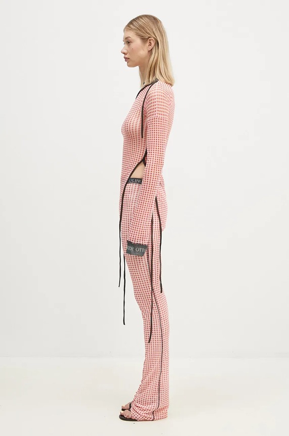 Ottolinger longsleeve shirt Mesh Deconstructed Longsleeve 1010201821 red AW24