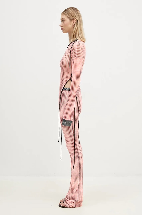 Ottolinger longsleeve shirt Mesh Deconstructed Longsleeve 1010201821 red AW24