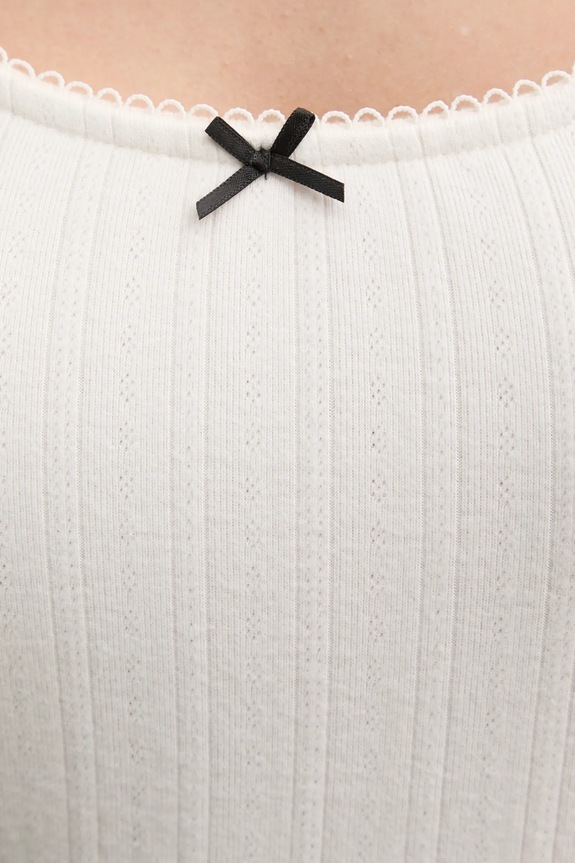 Abercrombie & Fitch longsleeve piżamowy KI146.4045.178 beżowy