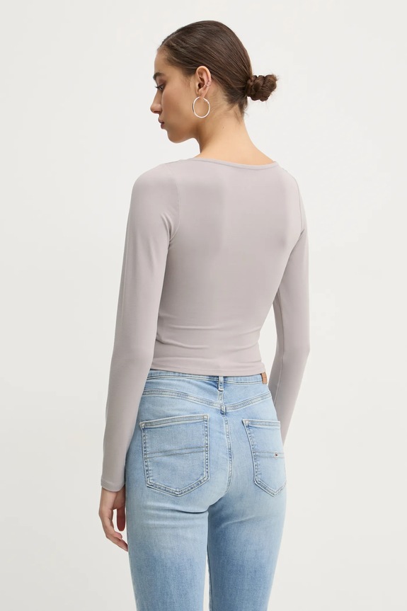 Odzież Hollister Co. longsleeve KI339.3628.401 szary