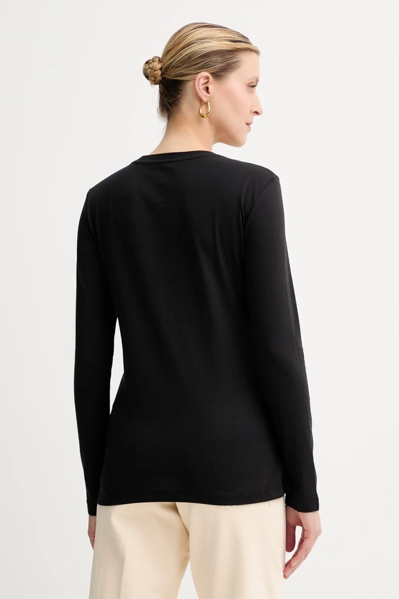 Odzież Armani Exchange longsleeve bawełniany 6DYT38.YJDGZ czarny