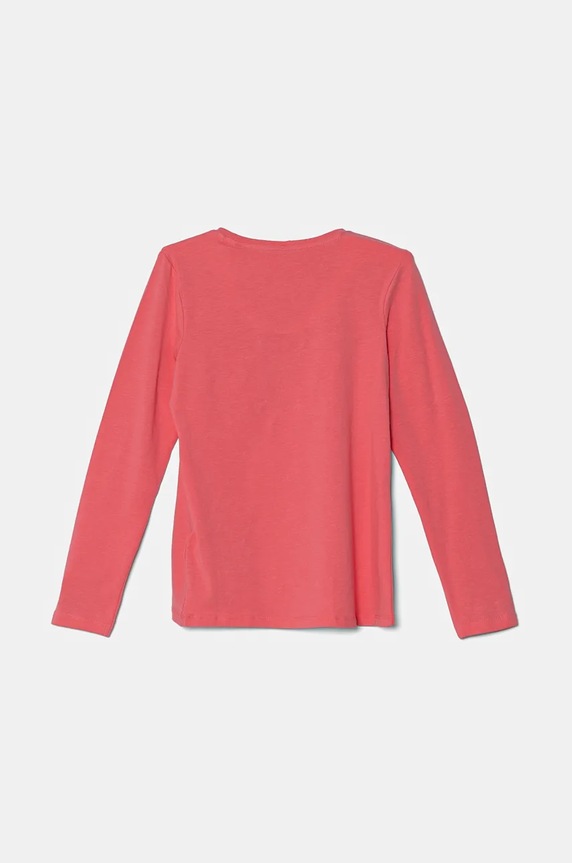 Guess longsleeve dziecięcy J2YI50.K6YW1.9BYH różowy AW24
