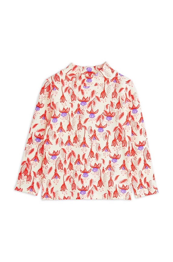 Mini Rodini longsleeve bebelusi Fuchsia cu modele rosu 2472012442