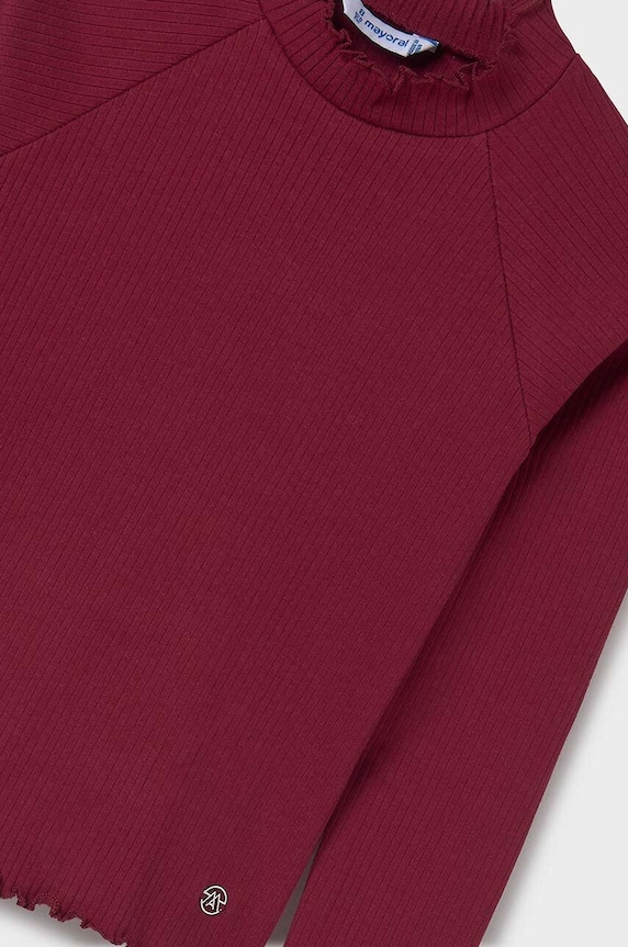 Dětské tričko s dlouhým rukávem Mayoral 7002.8E.Junior.9BYH červená AW24