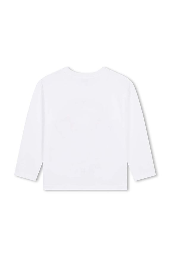 Kenzo Kids longsleeve bawełniany dziecięcy K60706.114.150 biały AW24