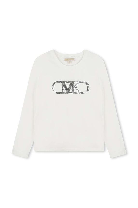 Detské tričko s dlhým rukávom Michael Kors s elastanom biela R30145.86.108
