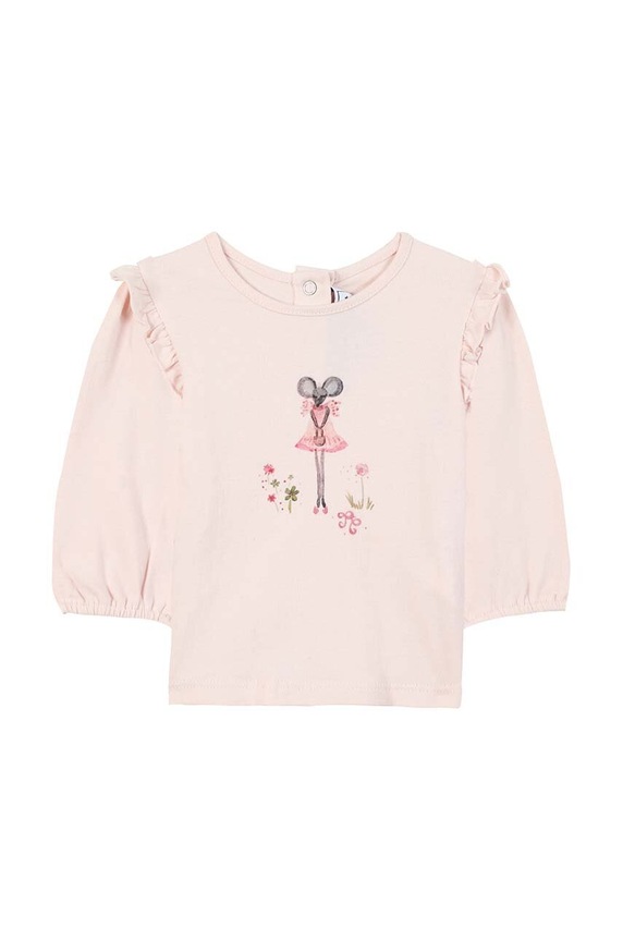 Majica dugih rukava za bebe Tartine et Chocolat TZ10011.67.74 roza AW24