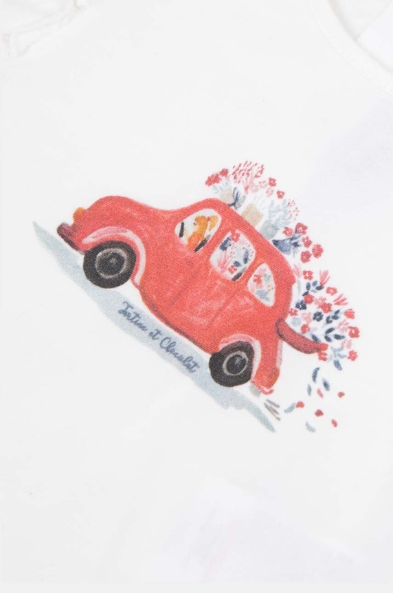 Dječja majica dugih rukava Tartine et Chocolat bijela TZ10011.80.94