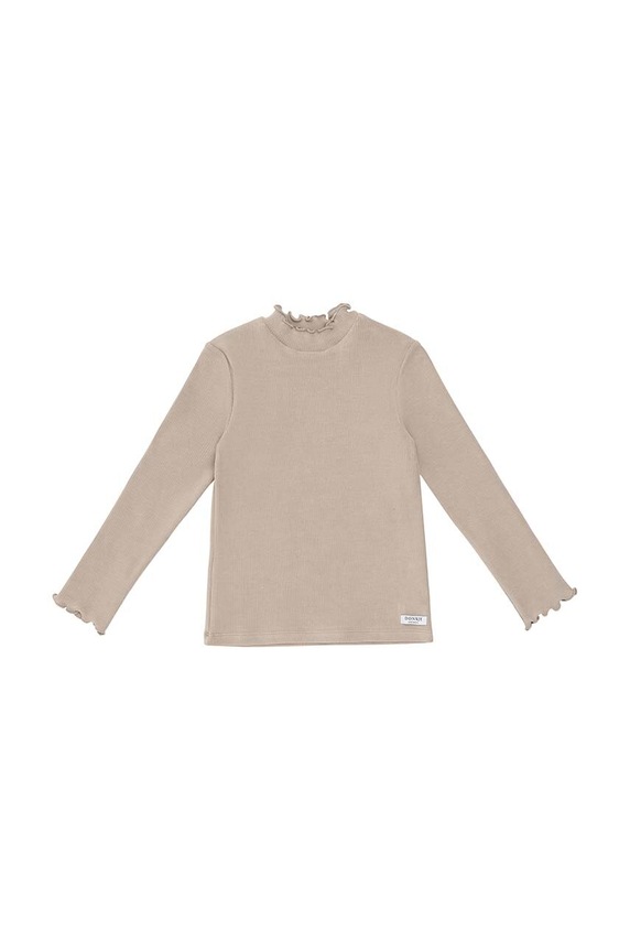 Detské tričko s dlhým rukávom Donsje Wonsy Shirt s elastanom béžová 4089800.